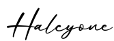 单词Halcyone书写