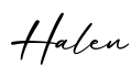 单词Halen书写