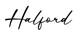 单词Halford书写