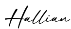 单词Hallian书写