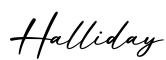 单词Halliday书写