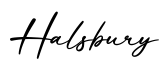 单词Halsbury书写