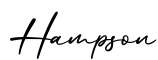 单词Hampson书写