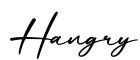 单词Hangry书写