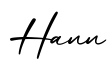 单词Hann书写