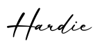单词Hardie书写