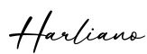 单词Harliano书写