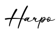 单词Harpo书写