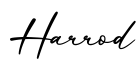 单词Harrod书写