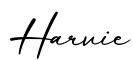 单词Harvie书写