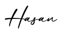 单词Hasan书写