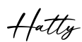 单词Hatty书写
