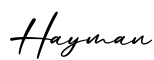 单词Hayman书写