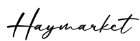 单词Haymarket书写