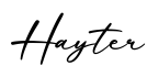 单词Hayter书写