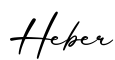 单词Heber书写