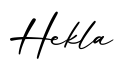 单词Hekla书写