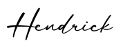 单词Hendrick书写