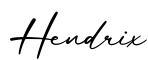 单词Hendrix书写