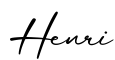 单词Henri书写