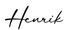 单词Henrik书写