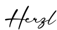 单词Herzl书写