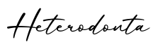 单词Heterodonta书写