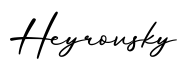 单词Heyrovsky书写