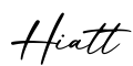 单词Hiatt书写