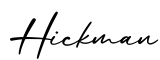 单词Hickman书写