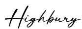 单词Highbury书写