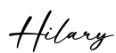 单词Hilary书写