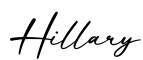 单词Hillary书写