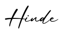 单词Hinde书写