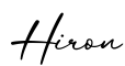 单词Hiron书写