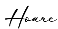 单词Hoare书写