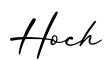 单词Hoch书写