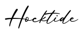 单词Hocktide书写