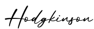 单词Hodgkinson书写