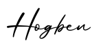 单词Hogben书写