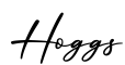 单词Hoggs书写