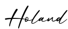 单词Holand书写