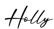 单词Holly书写