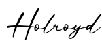 单词Holroyd书写