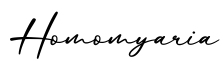 单词Homomyaria书写