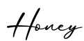 单词Honey书写