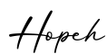 单词Hopeh书写