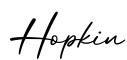 单词Hopkin书写