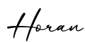 单词Horan书写