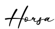 单词Horsa书写